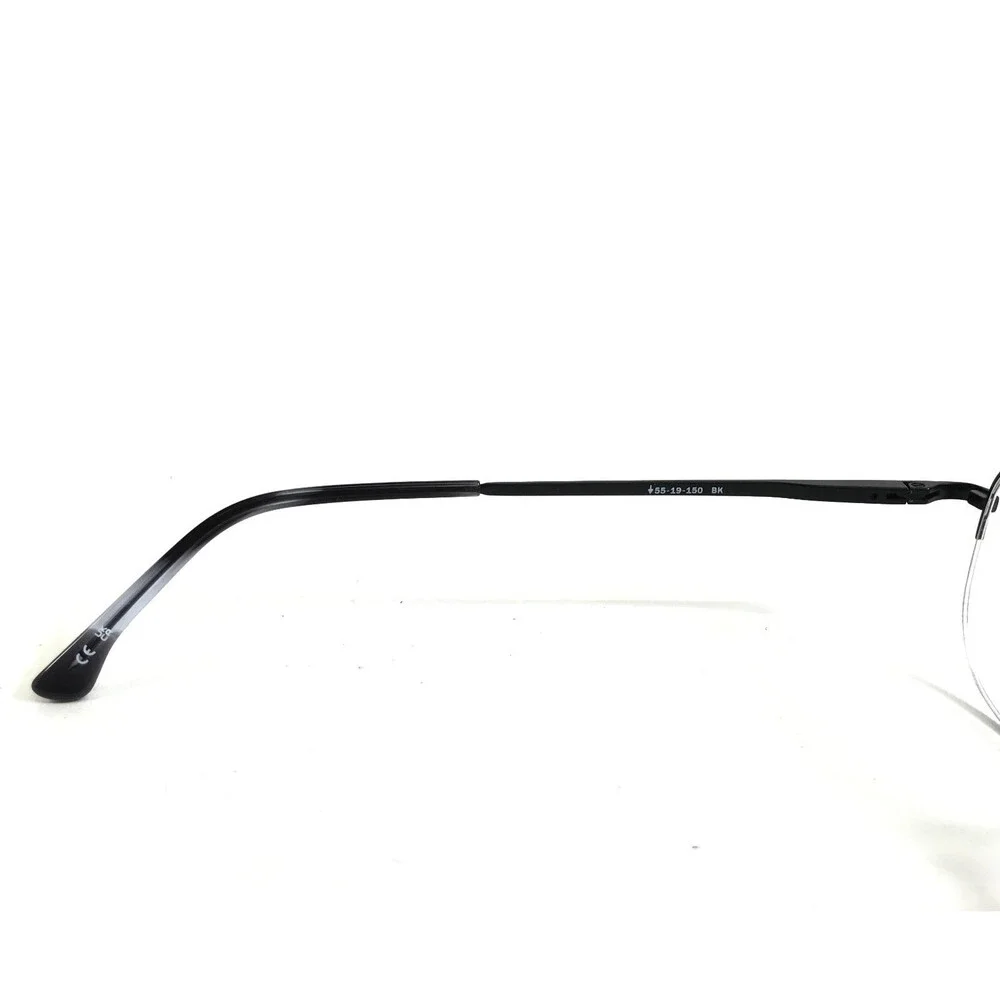 Elliott Ives Eyeglasses Frame FRINGE BK Black Square Half Rim Titanium 55-19-150